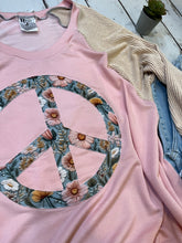 Load image into Gallery viewer, Ragdoll Raglan- Peace in Floral *Large*
