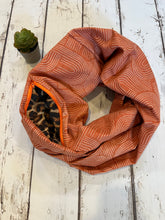 Load image into Gallery viewer, Hidden Pocket Infinity Scarf- Boho Rainbow
