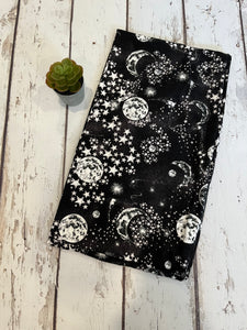 Hidden Pocket Infinity Scarf- Black Galaxy