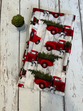 Load image into Gallery viewer, Hidden Pocket Infinity Scarf- Red Truck
