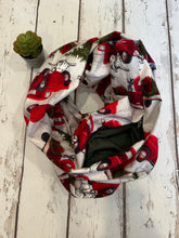 Load image into Gallery viewer, Hidden Pocket Infinity Scarf- Red Truck
