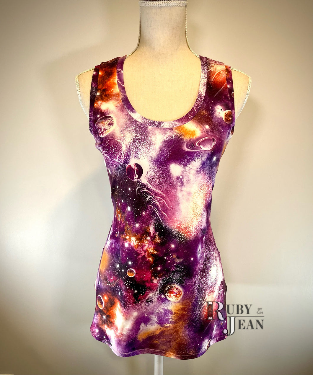 Essential Tank- Purple Galaxy *XL*