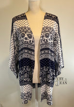 Load image into Gallery viewer, Summer Cardi- Navy Boho
