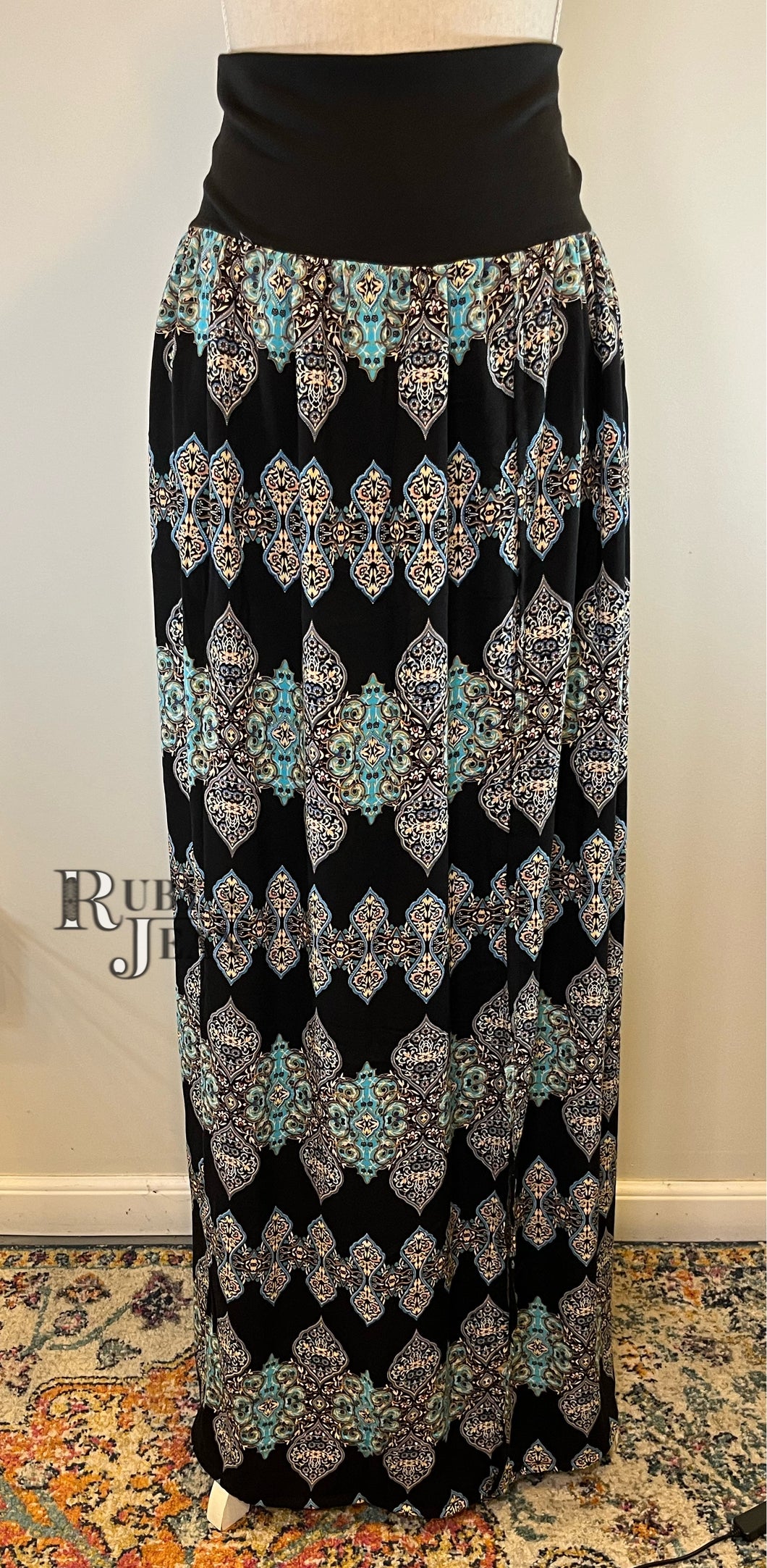 Maxi Skirt- Boho Blue