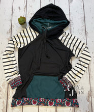 Load image into Gallery viewer, Double Crossover Hoodie- Boho *14*
