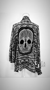 Paisley Skull Cardigan *Preorder*